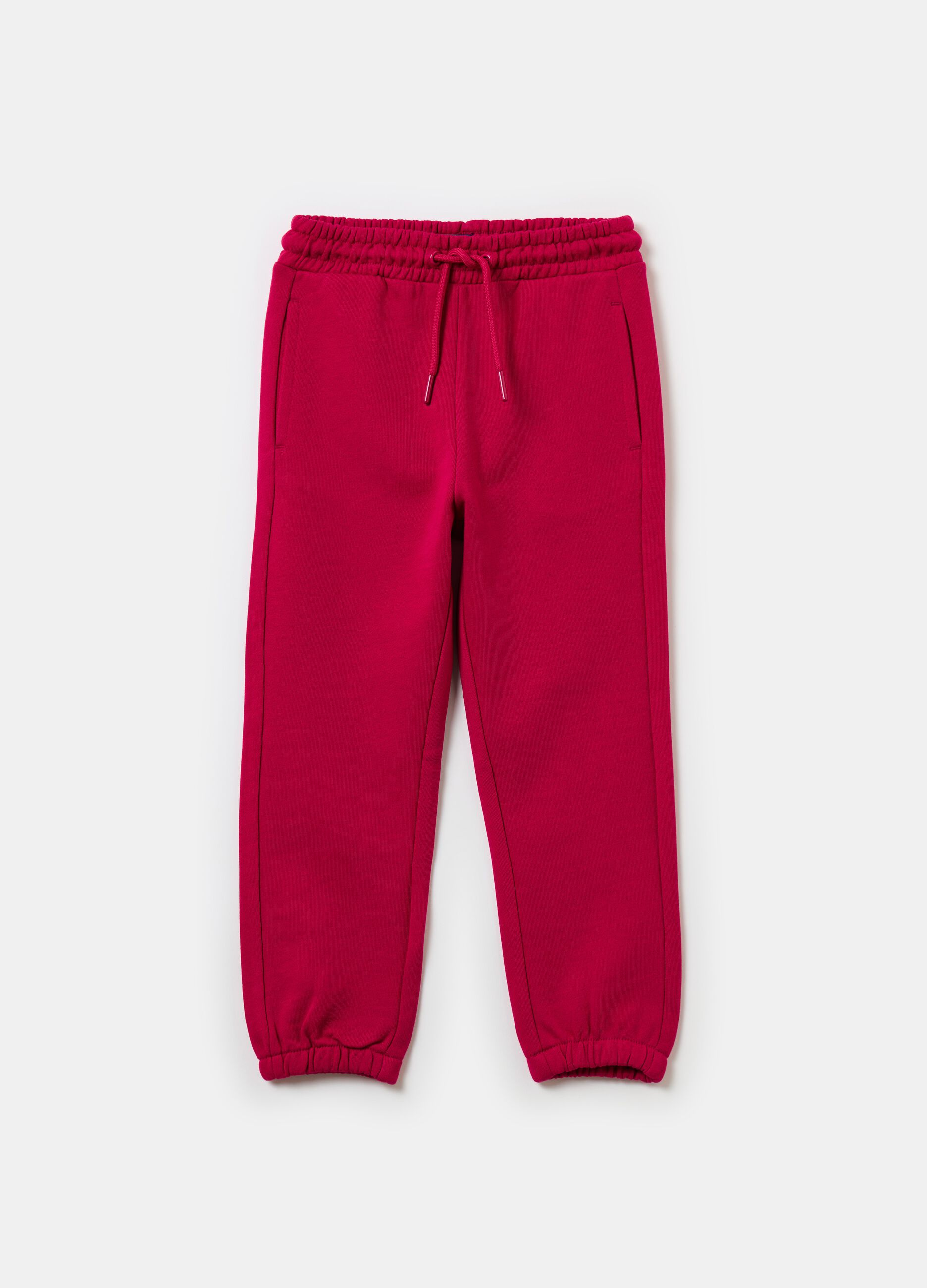 Essential joggers in organic cotton with drawstring