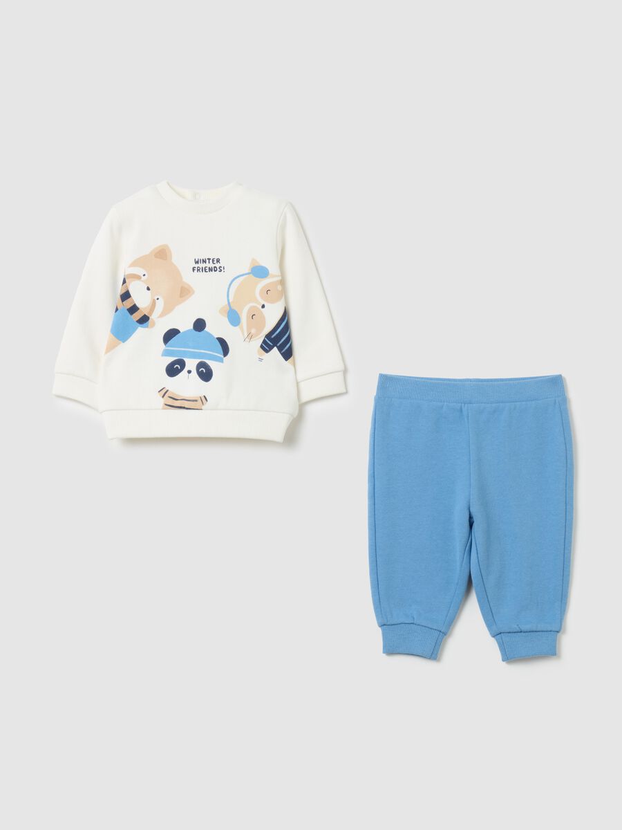 "Winter Friends!" organic cotton jogging set_0