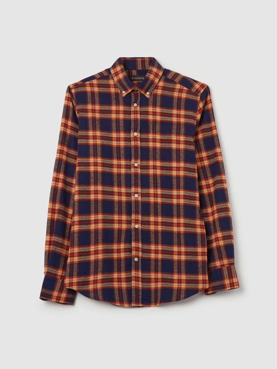 Flannel shirt with check pattern_4