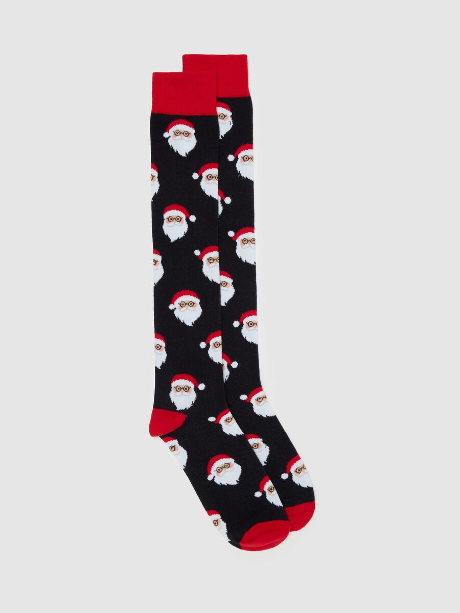 Long socks with Father Christmas design_0