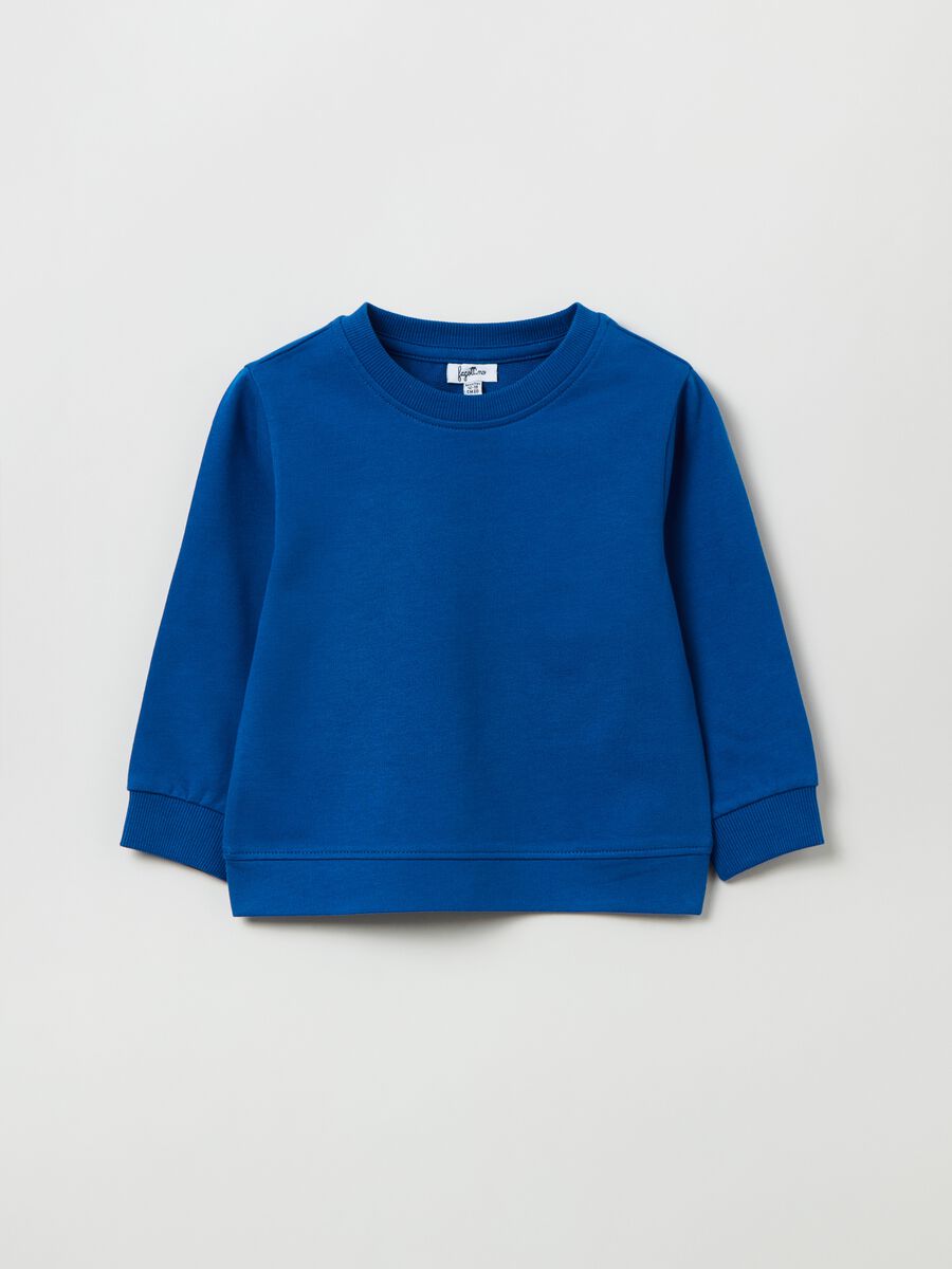 Sweatshirt with round neck in French terry_0