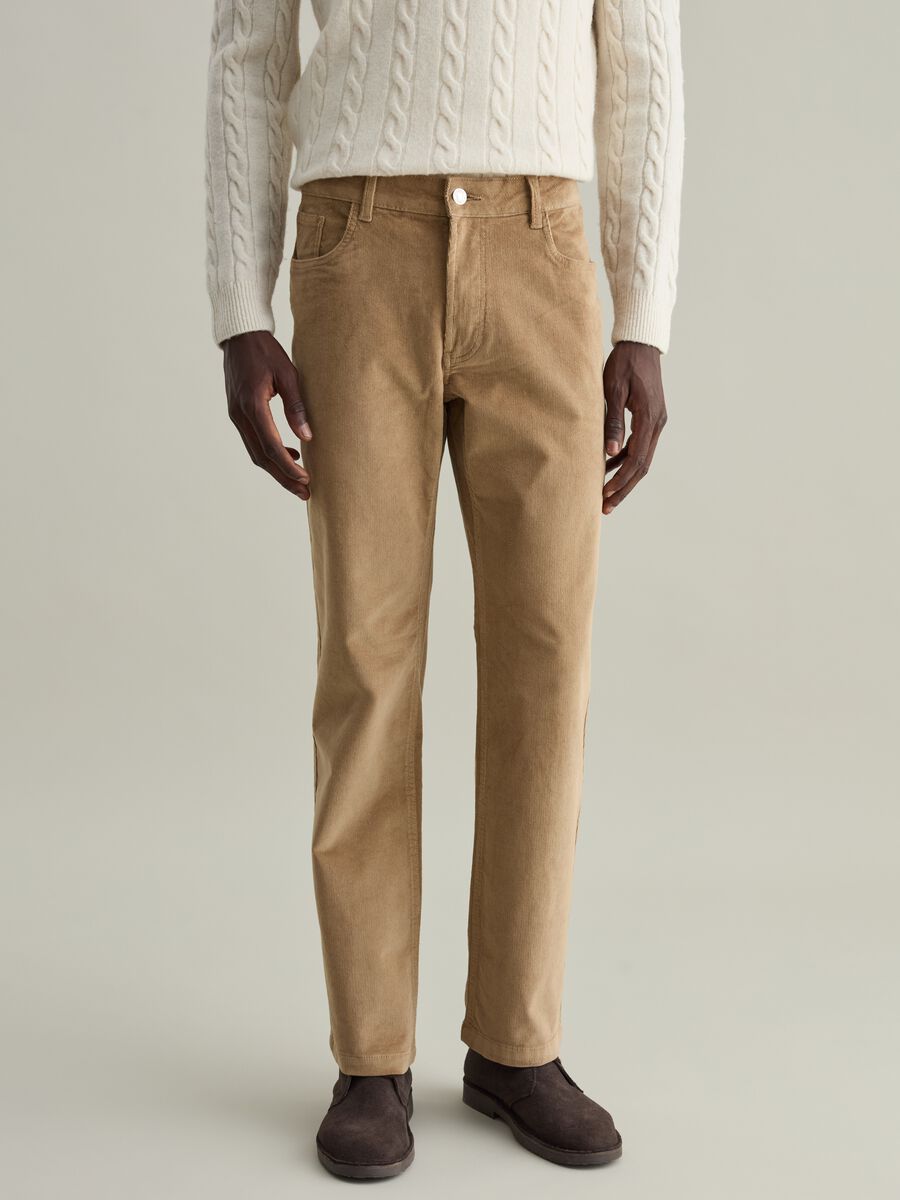 Corduroy trousers with five pockets_1