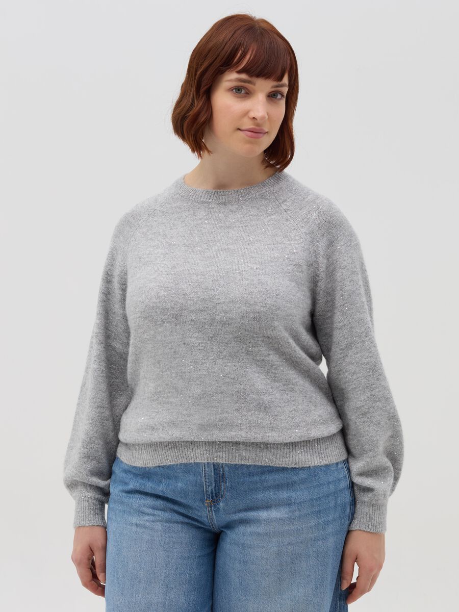 Curvy lurex pullover with raglan sleeves_1