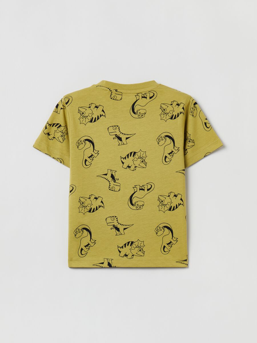 T-shirt con stampa dinosauri all-over_1