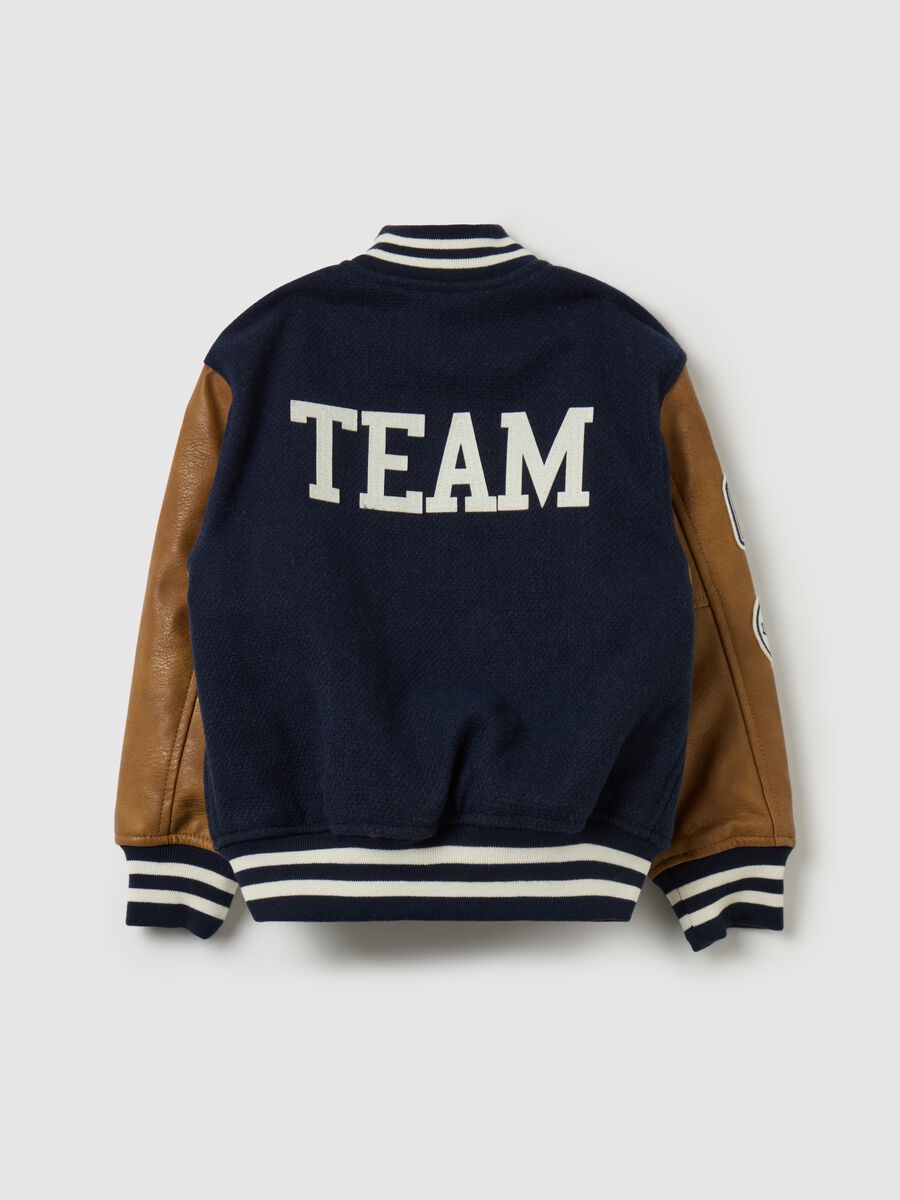 Bomber varsity con patch "TEAM"_1