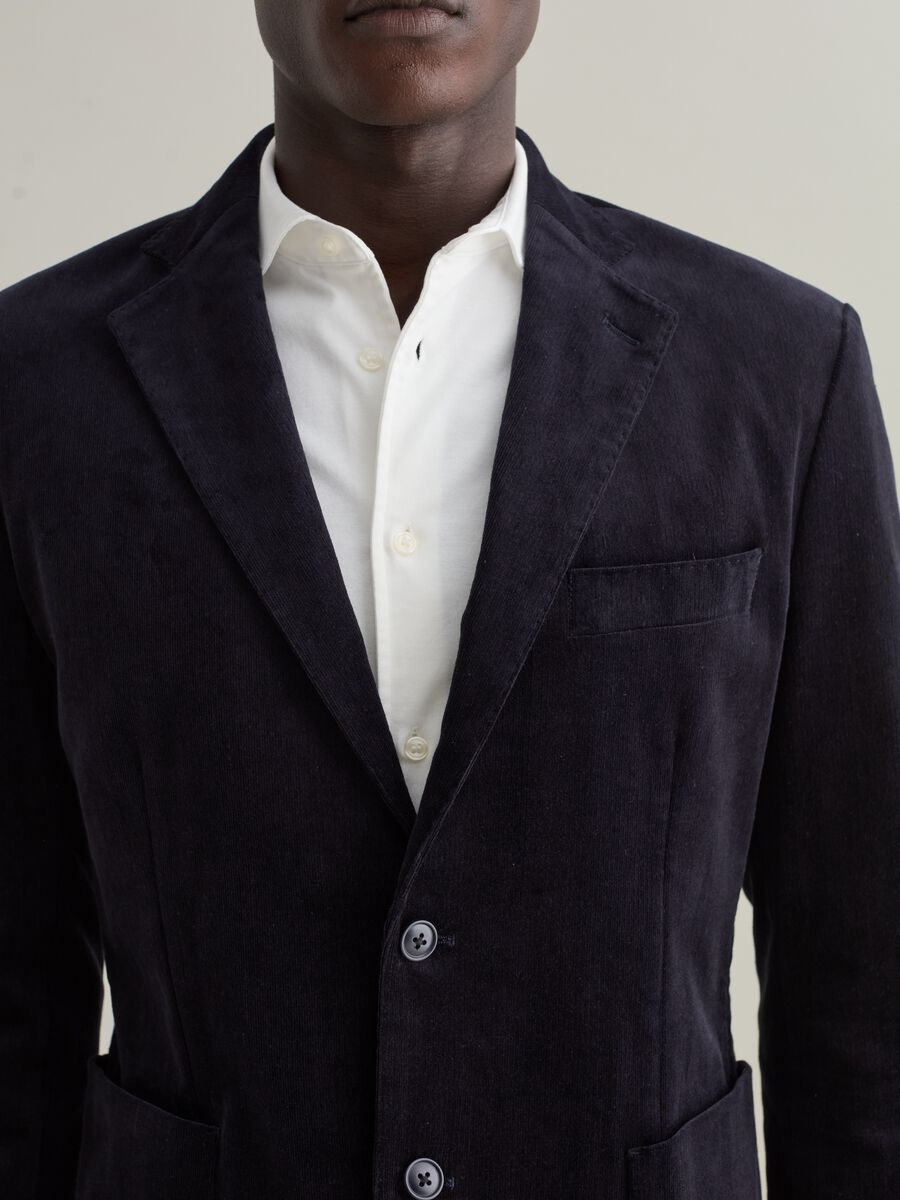 Blazer monopetto in corduroy Contemporary_2