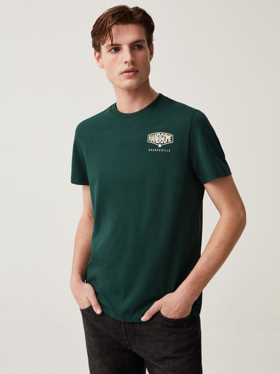 T-shirt con stampa lettering Grand & Hills_0