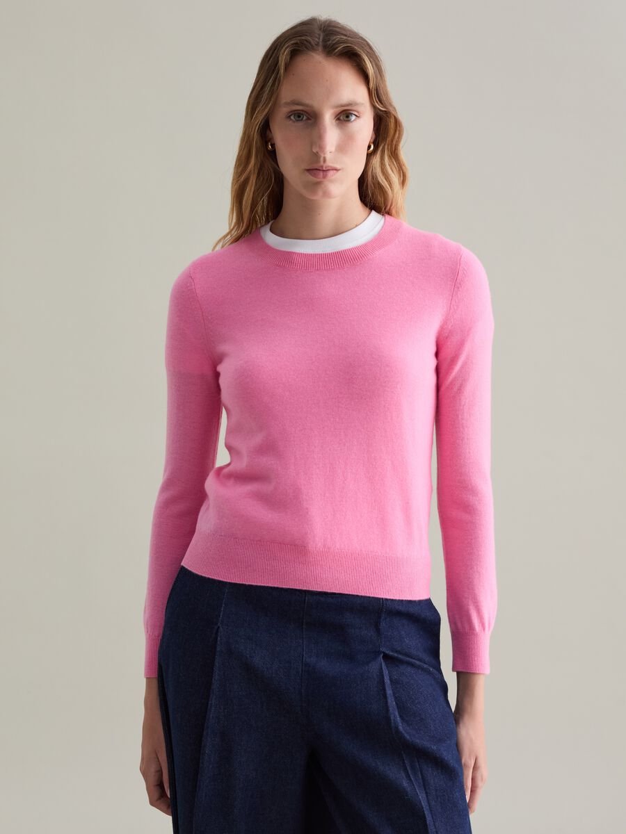 Wool pullover with round neck_1