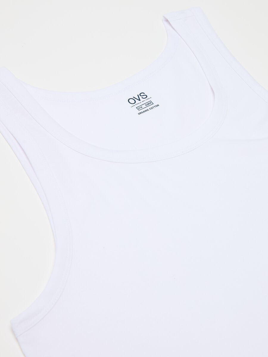 Three-pack racerback vests in organic cotton_5