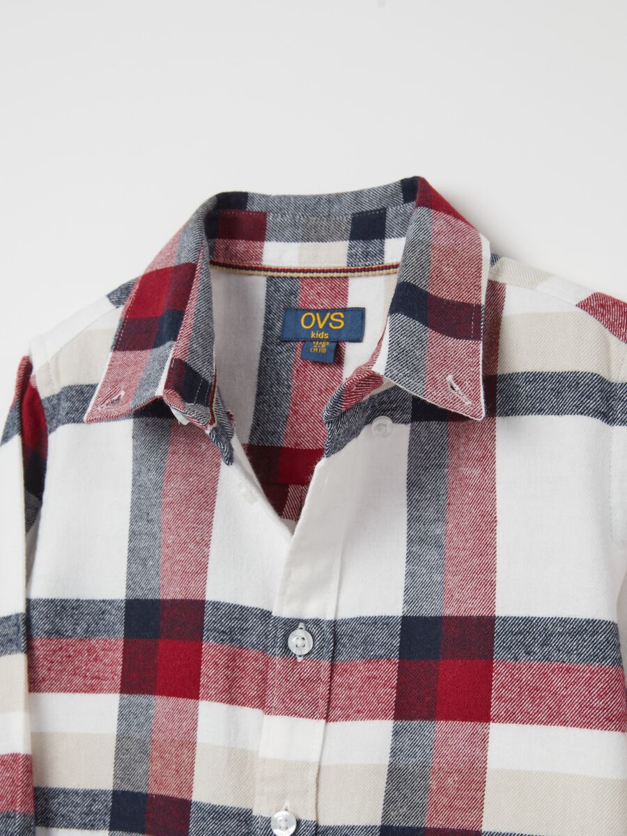 Shirt with check pattern in flannel_2