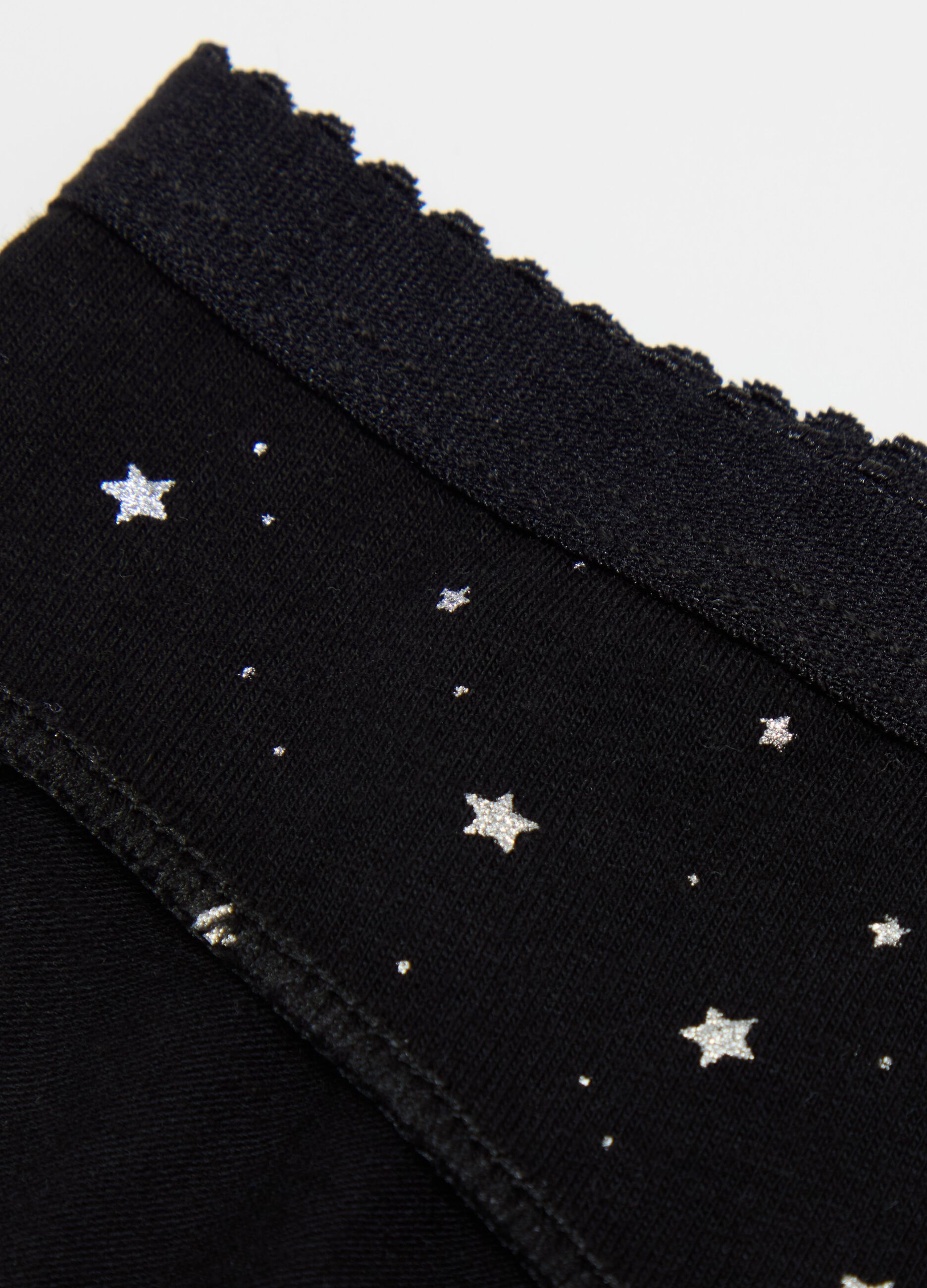 Organic cotton briefs with stars print