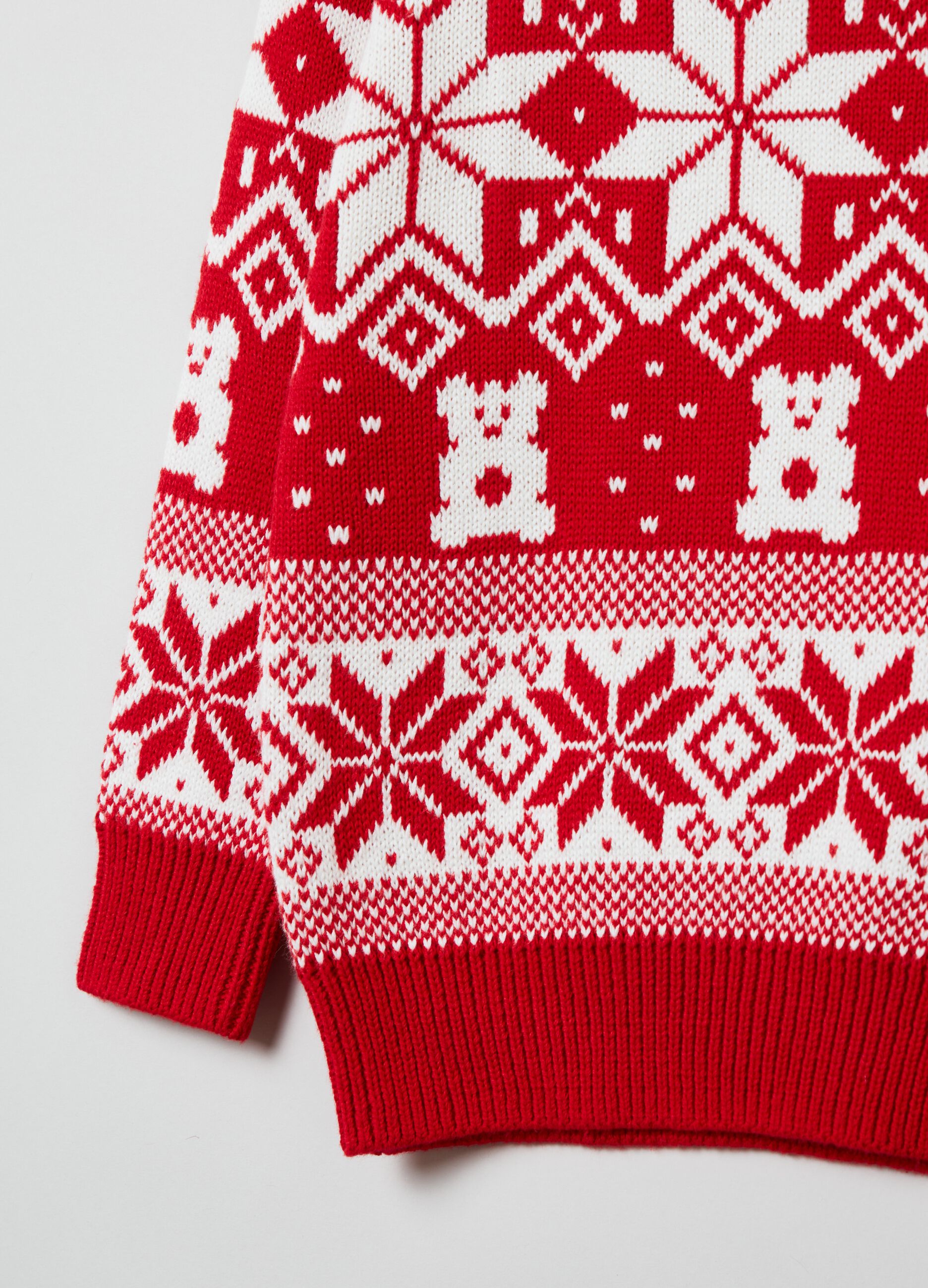 Pullover with Fair Isle design