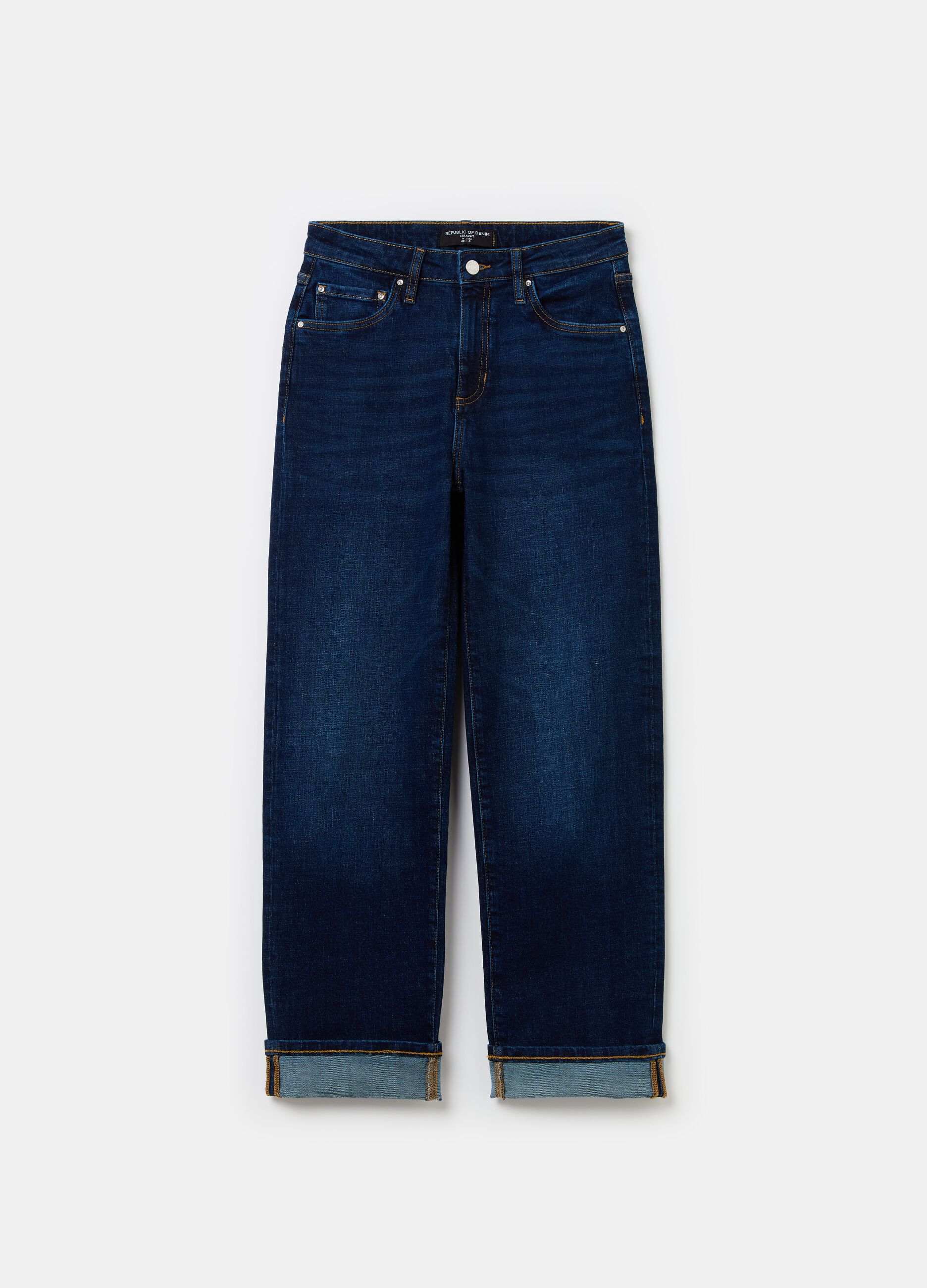 Straight-fit stretch jeans