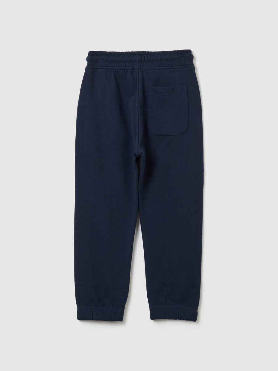 Fleece joggers with drawstring_1