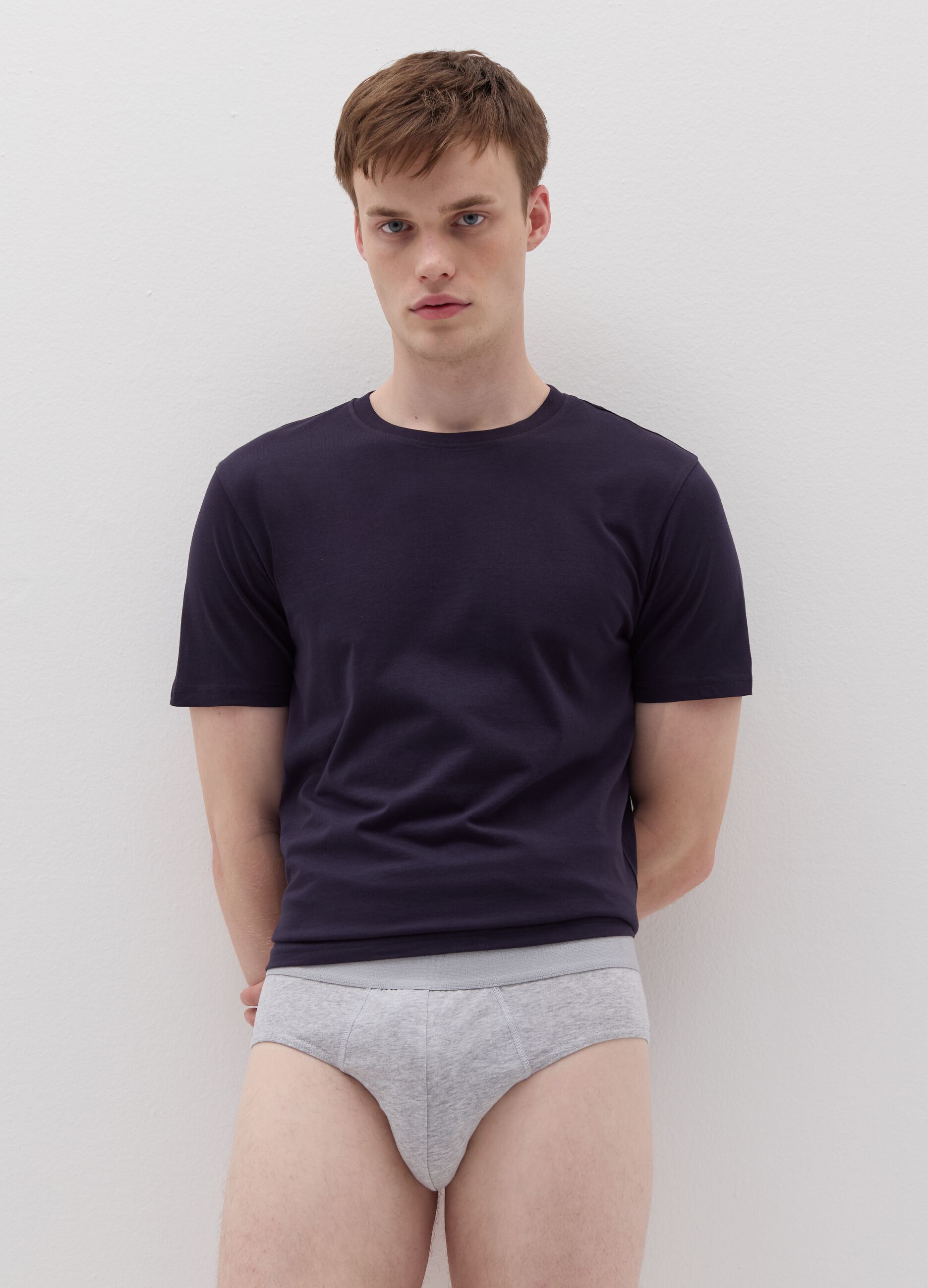 Stretch organic cotton briefs