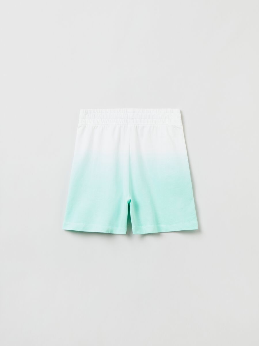 Shorts de algodón con estampado Dip Dye_1