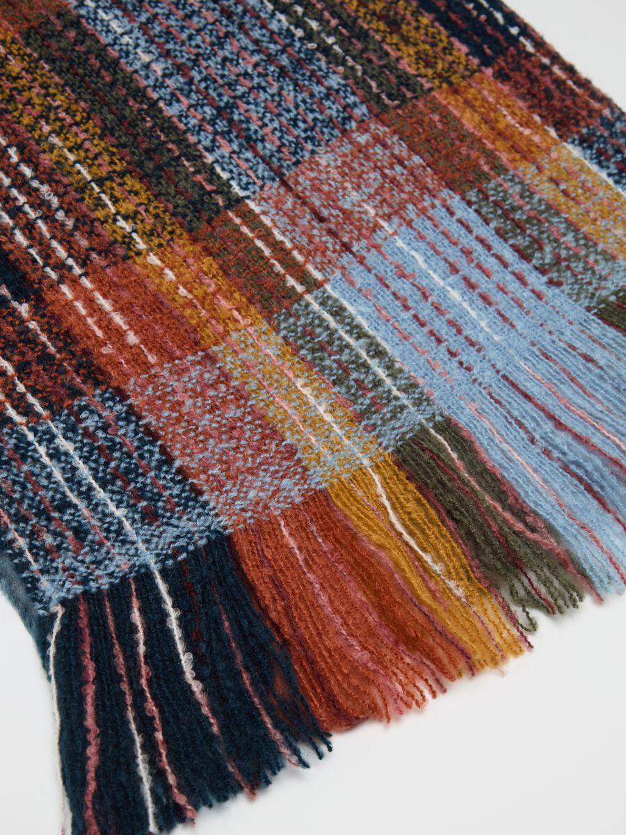 Reversible check scarf_2