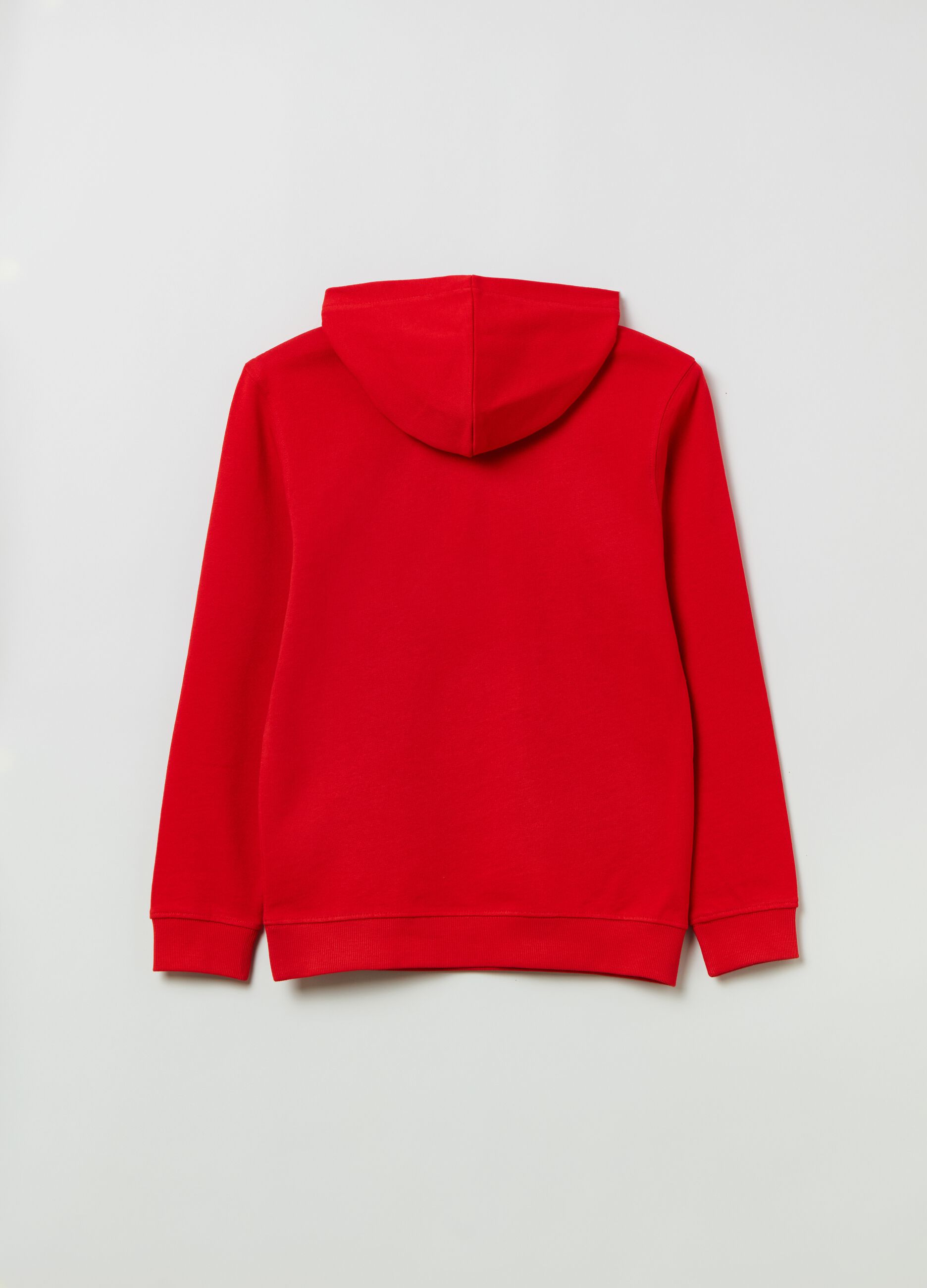 French terry sweatshirt with bouclé patch