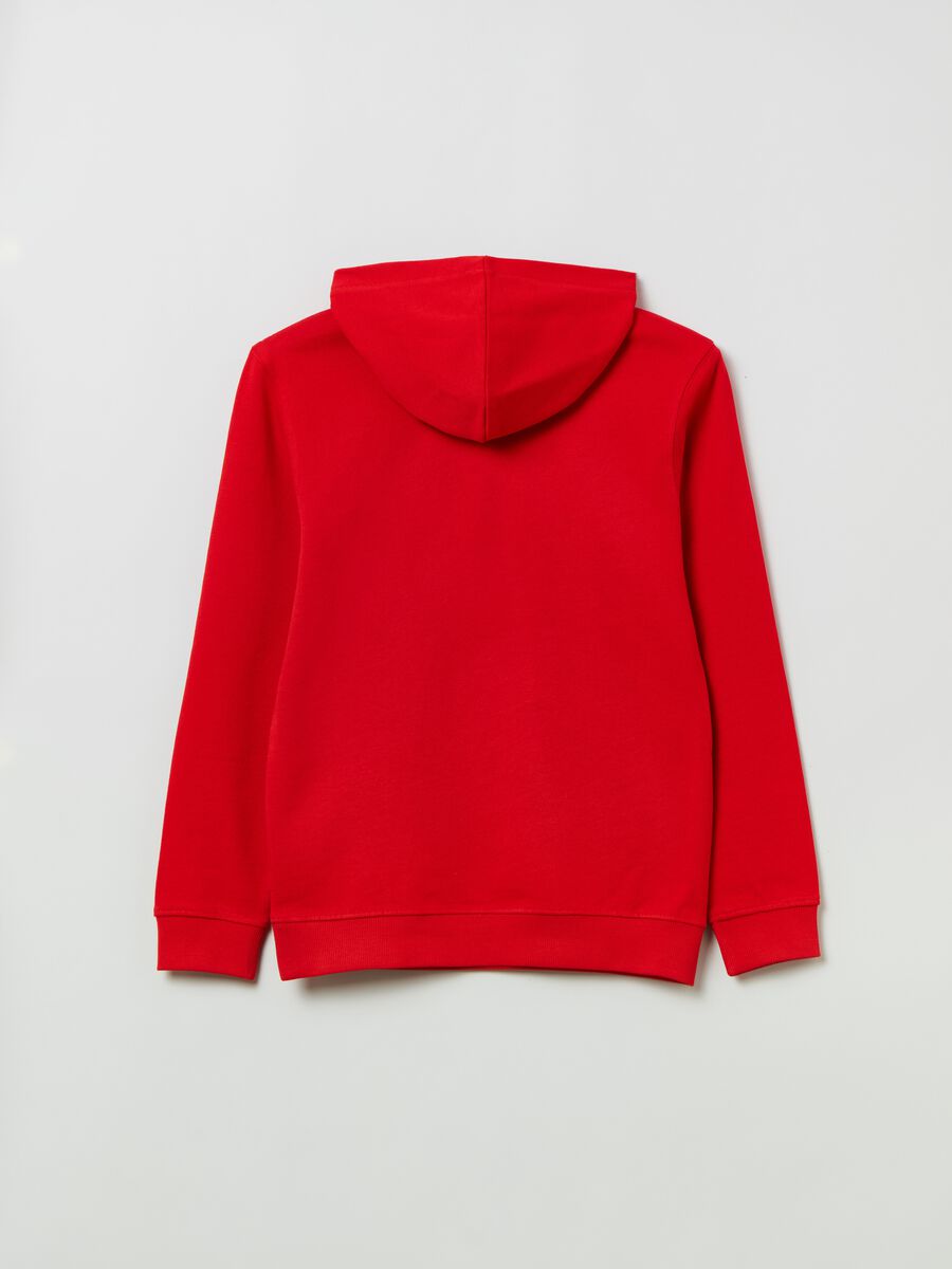 French terry sweatshirt with bouclé patch_1