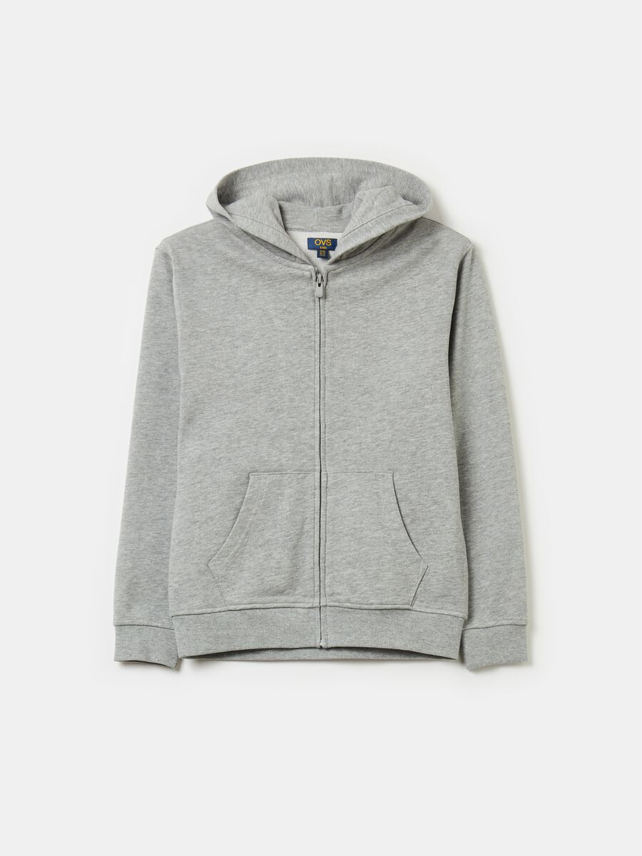 Essential full-zip sweatshirt with hood_0