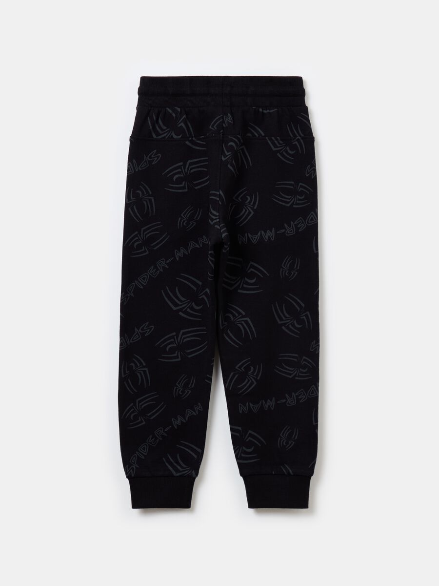 Joggers with Spider-Man print and drawstring_1