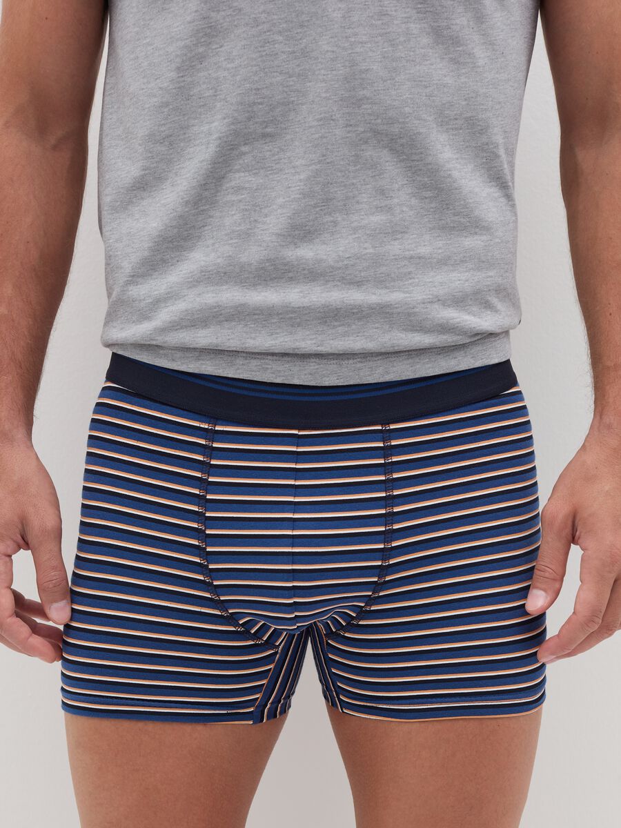 Three-pair pack midi boxer shorts with striped edging_1