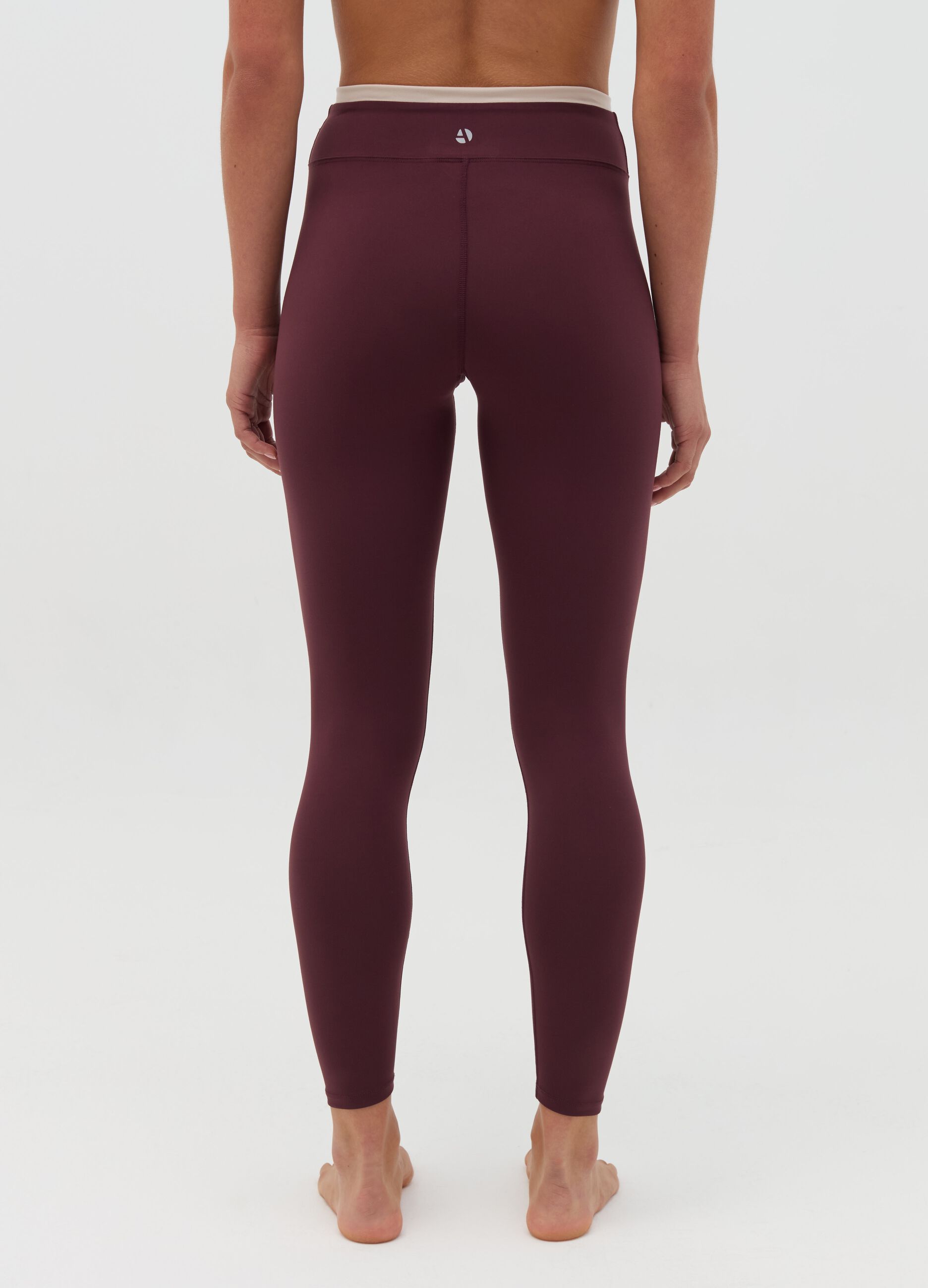 AI•KI leggings with contrasting trim