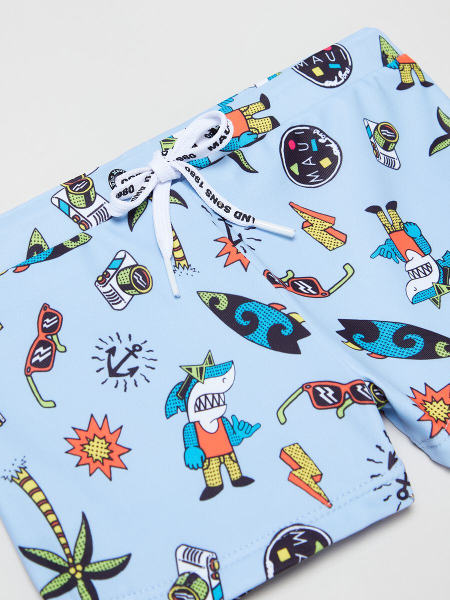 Maui and Sons swimming trunks with print_2
