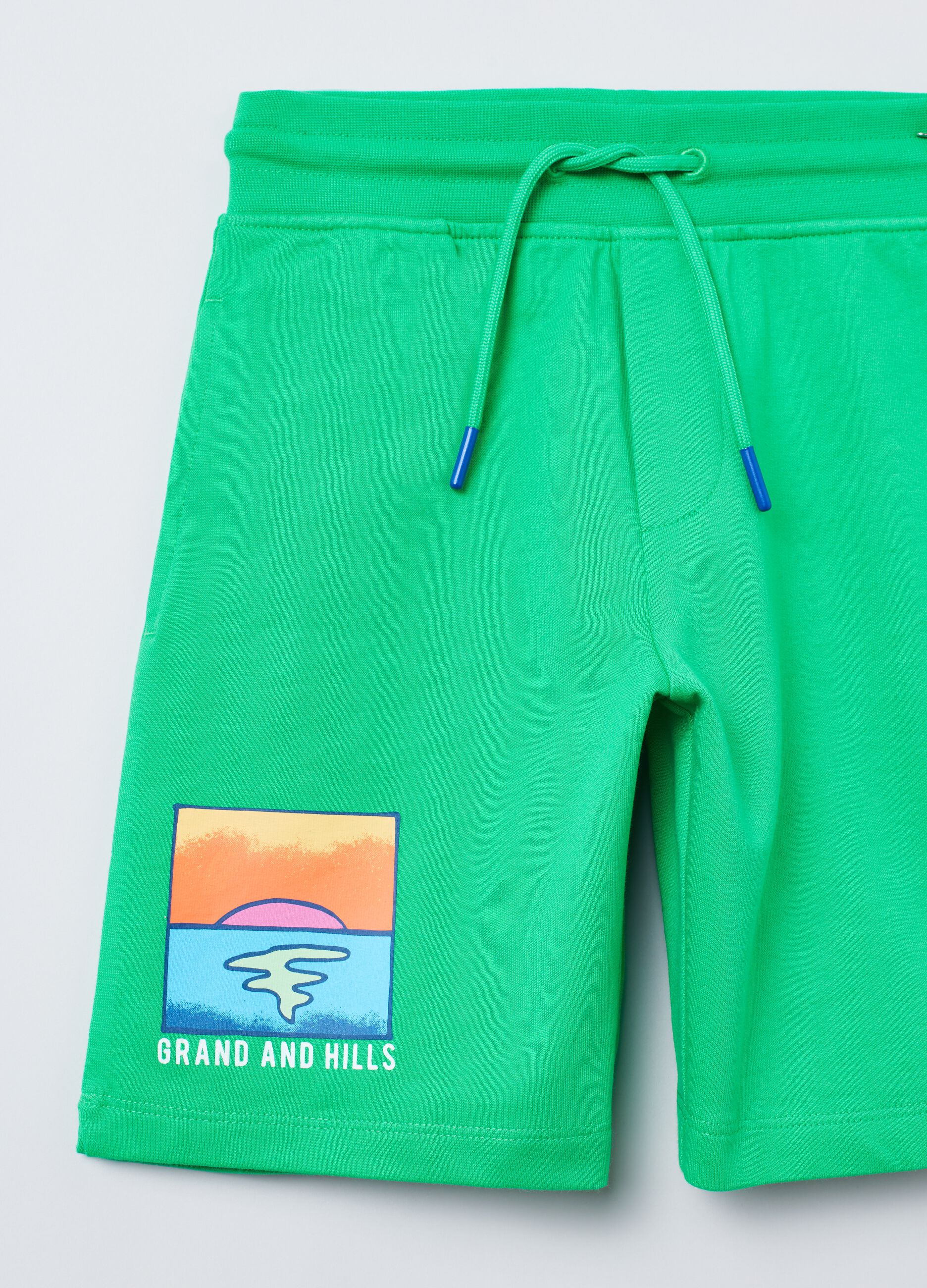 Grand&Hills Bermuda shorts in cotton with print