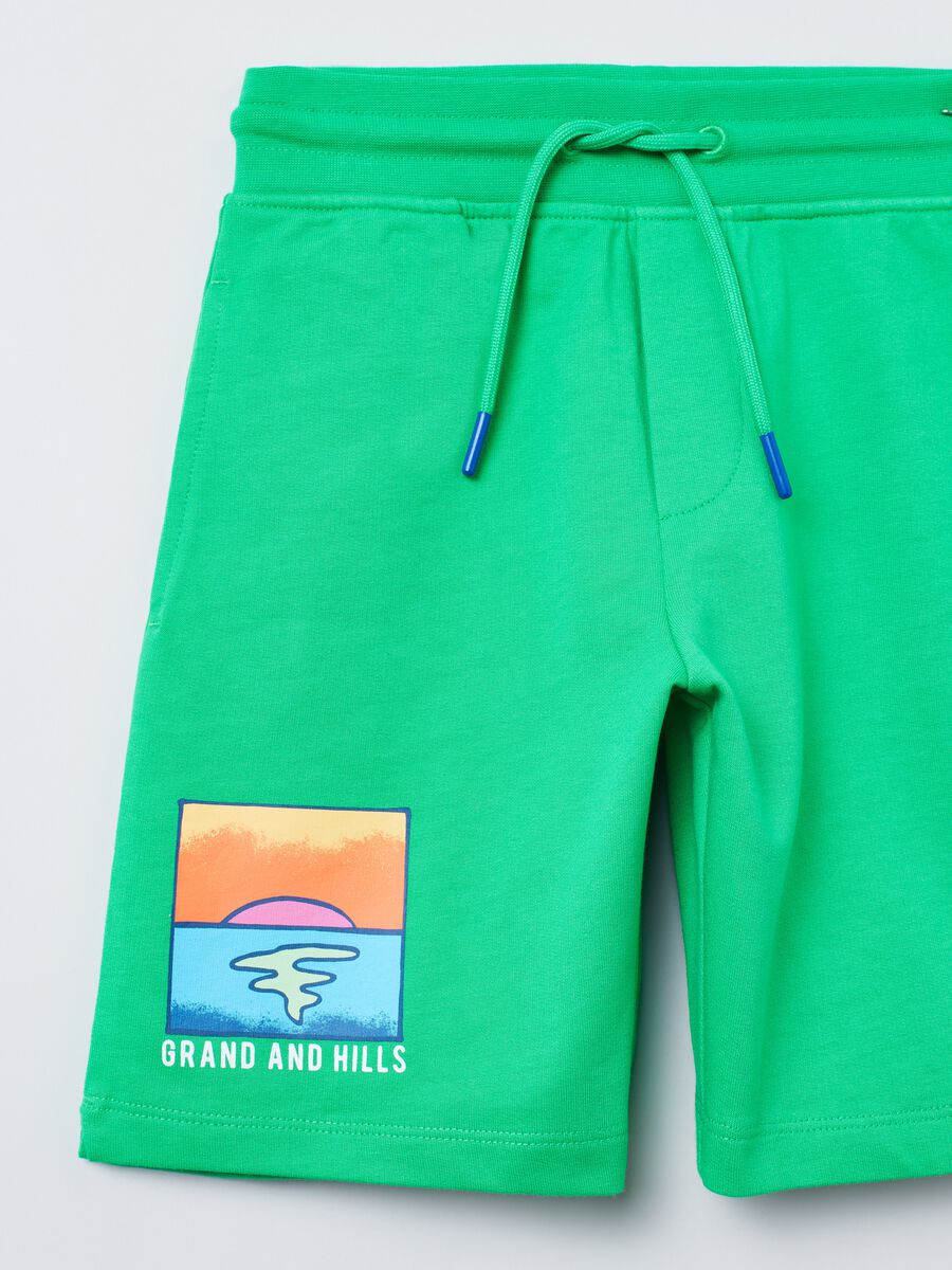 Grand&Hills Bermuda shorts in cotton with print_1