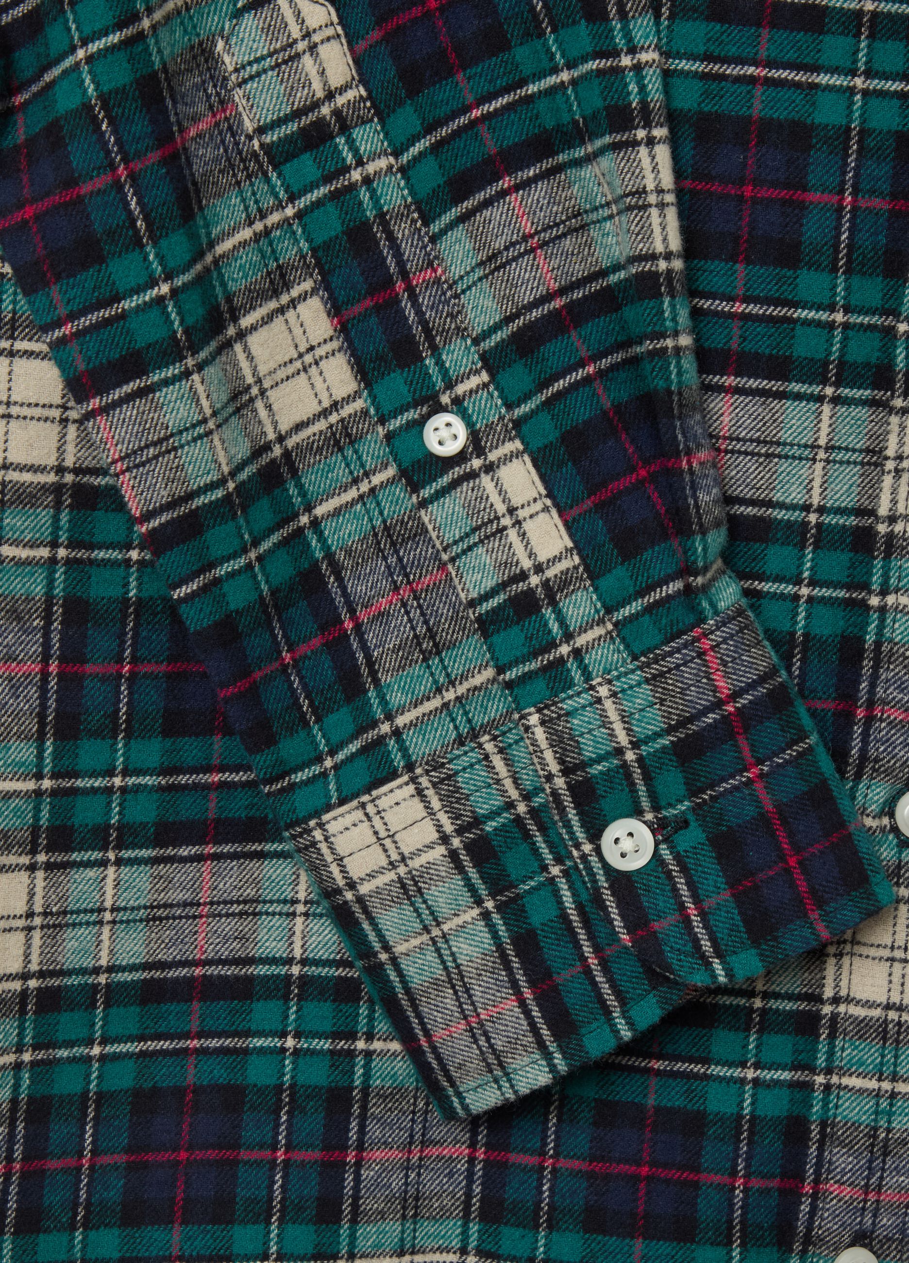 Chequered flannel shirt with pocket