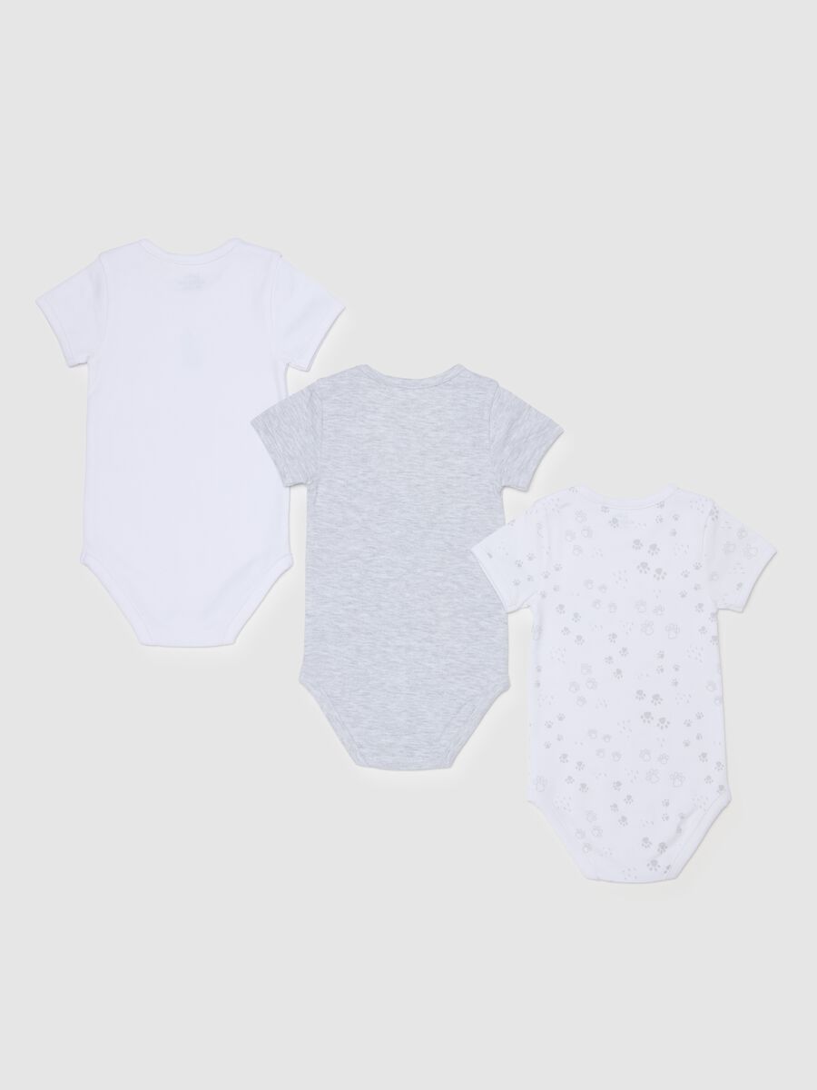 Three-pack bodysuits in organic cotton with print_1