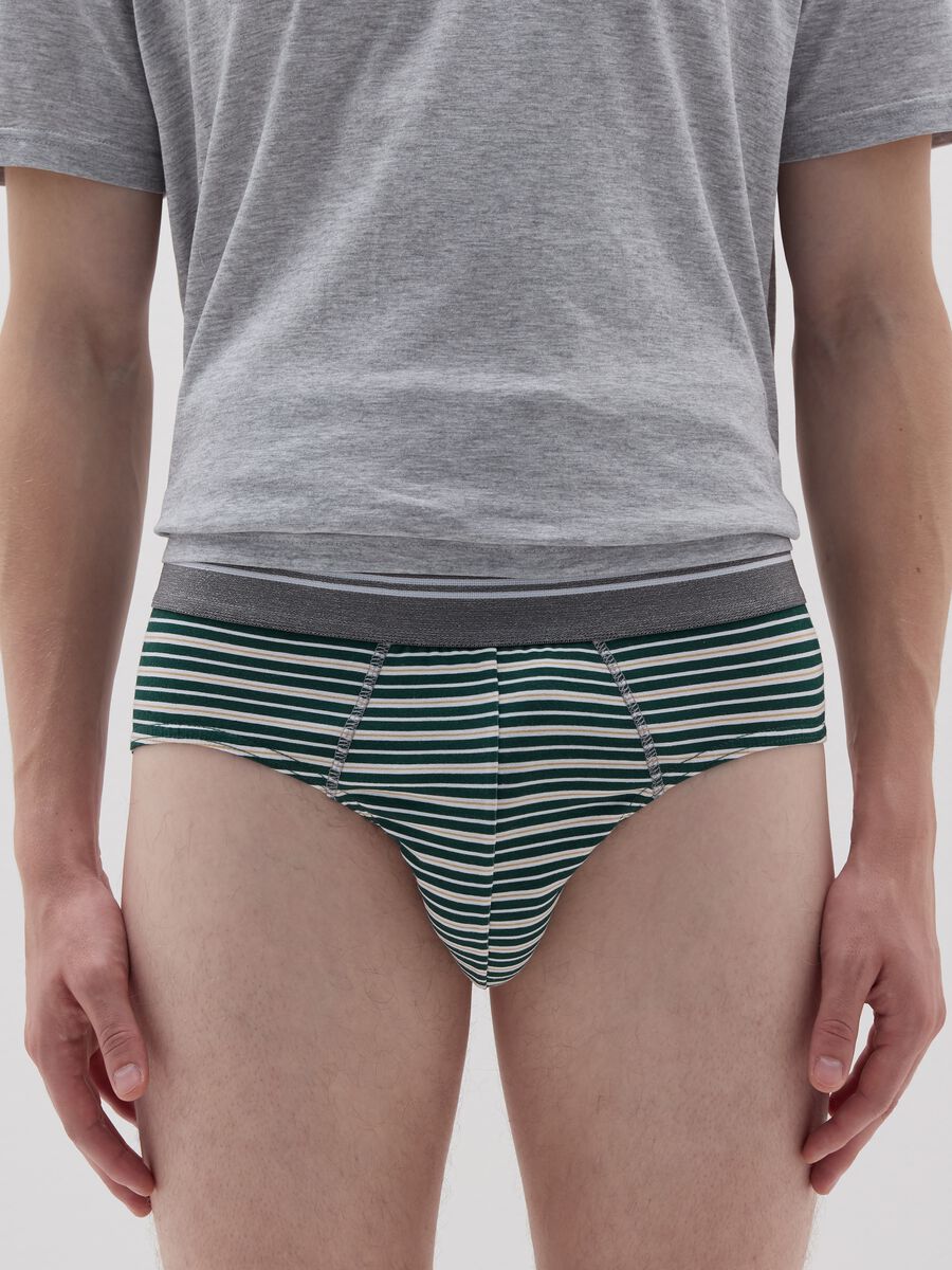 Three-pack briefs with striped edging_1