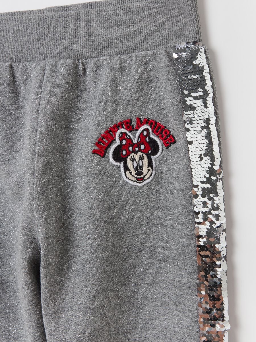 Joggers con lurex e paillettes Minnie_2