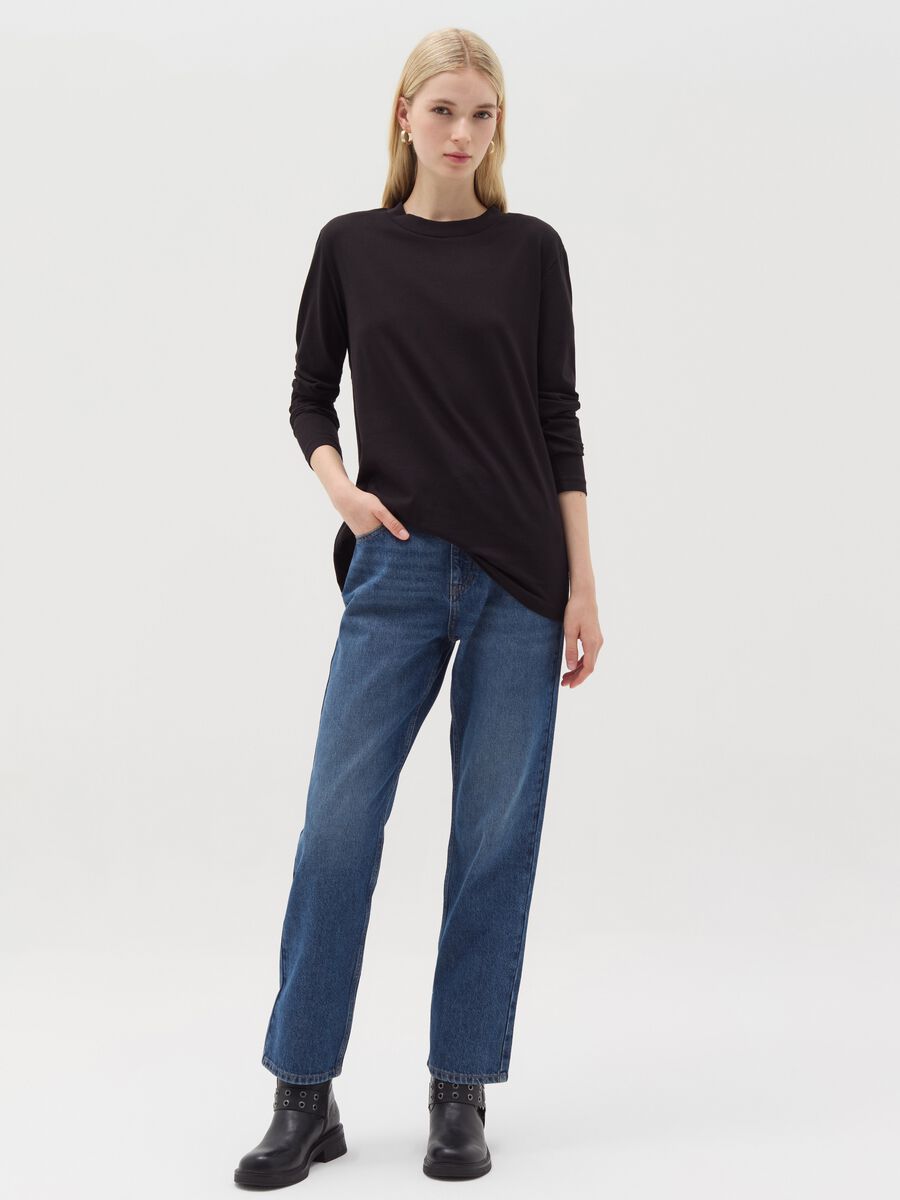 Five-pocket,straight-fit jeans_0