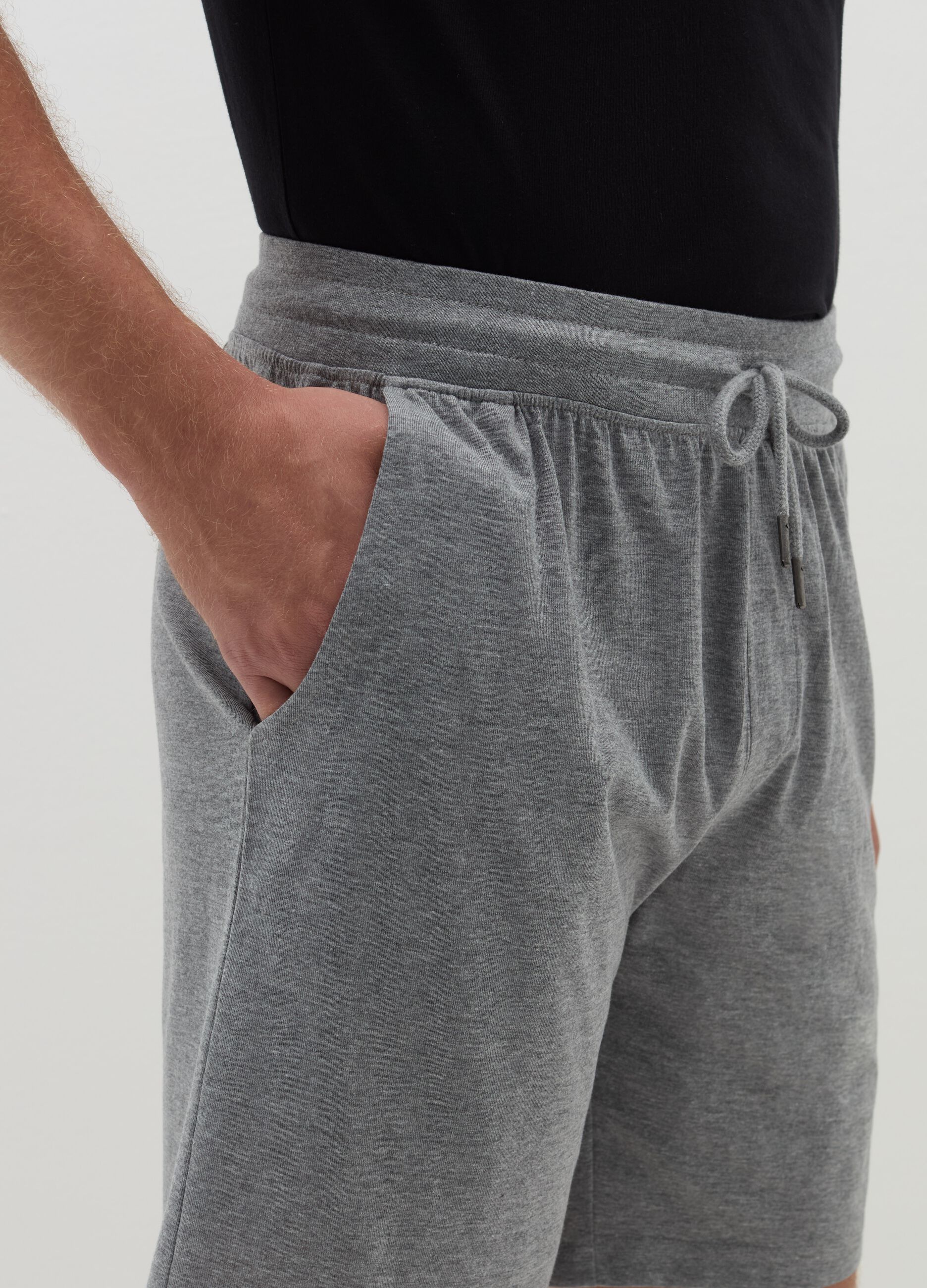 Pyjama shorts with drawstring