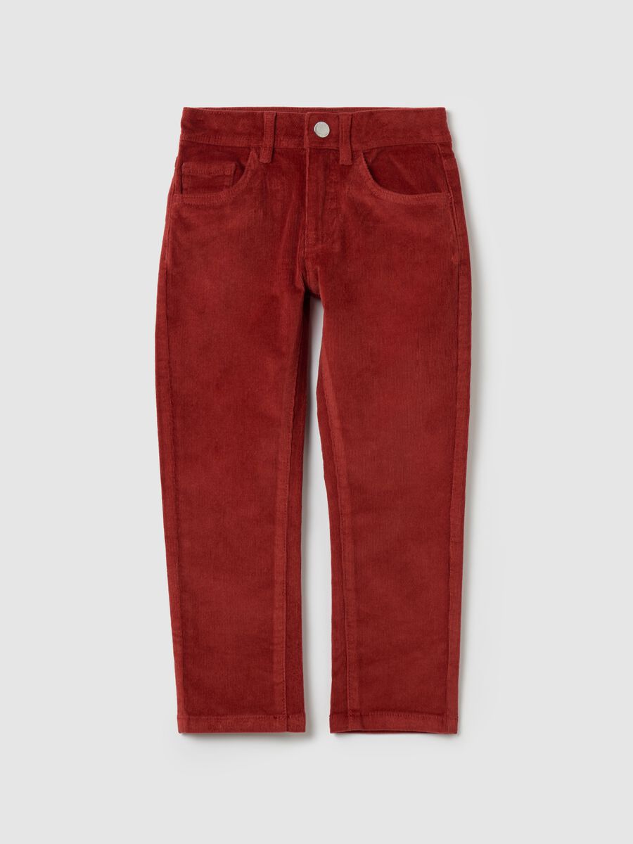 Five-pocket corduroy trousers_0