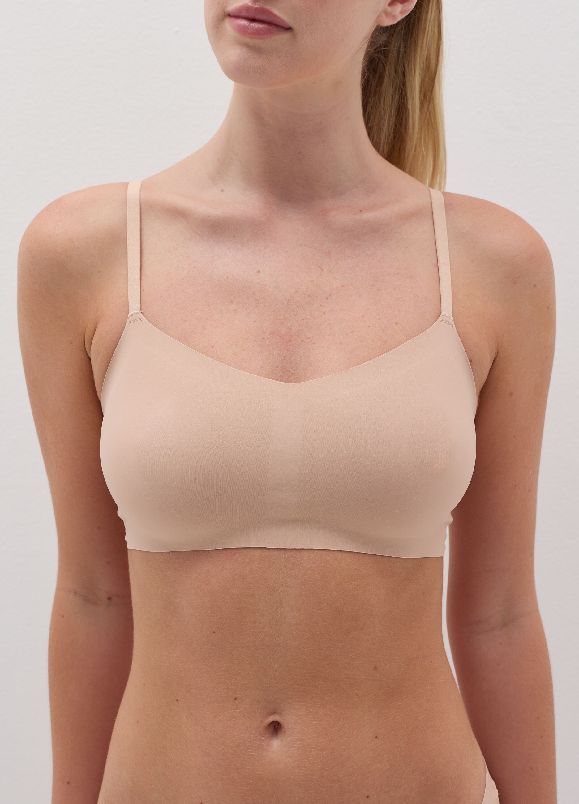 Bralette in stretch microfibre