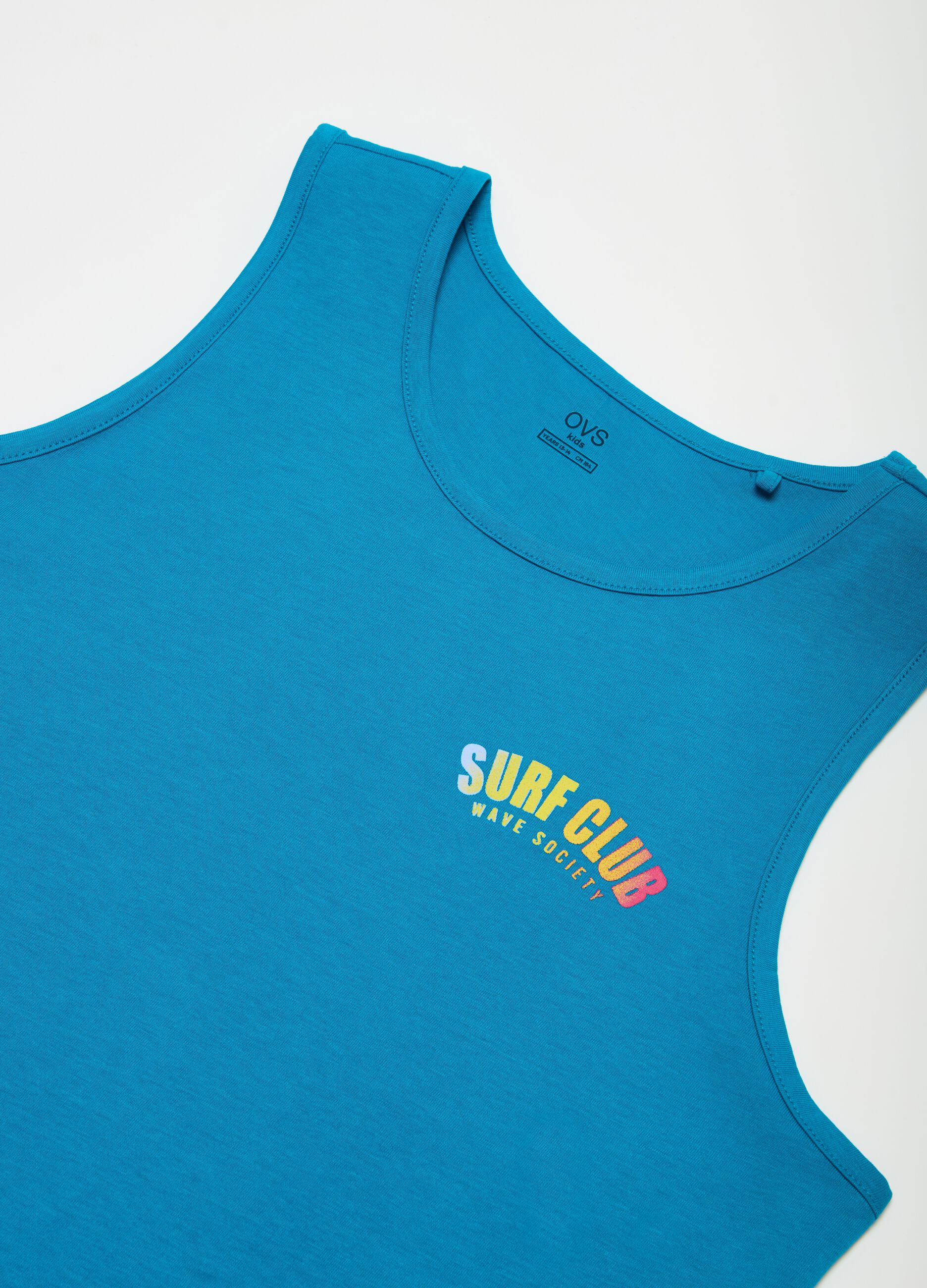 Tank top with surf print