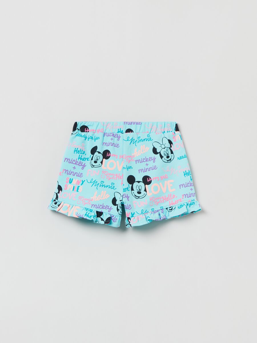 Shorts with Disney Minnie and Mickey Mouse print_1