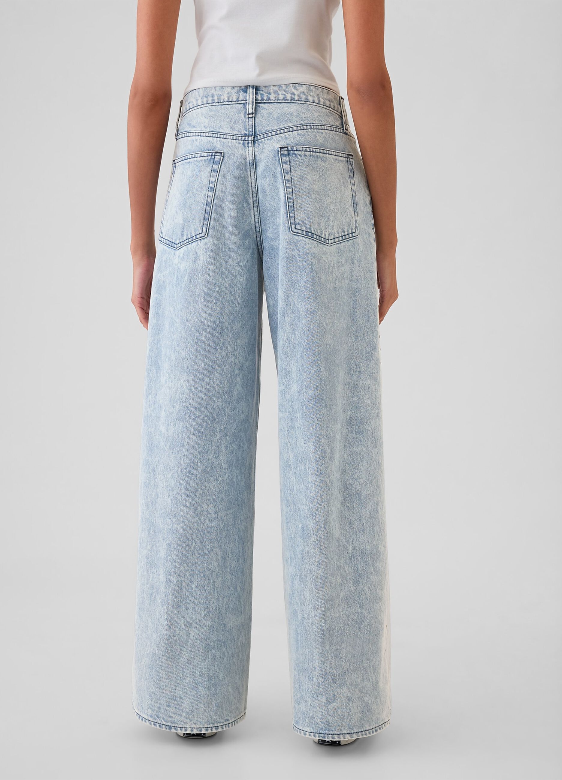 Baggy-fit jeans with studs