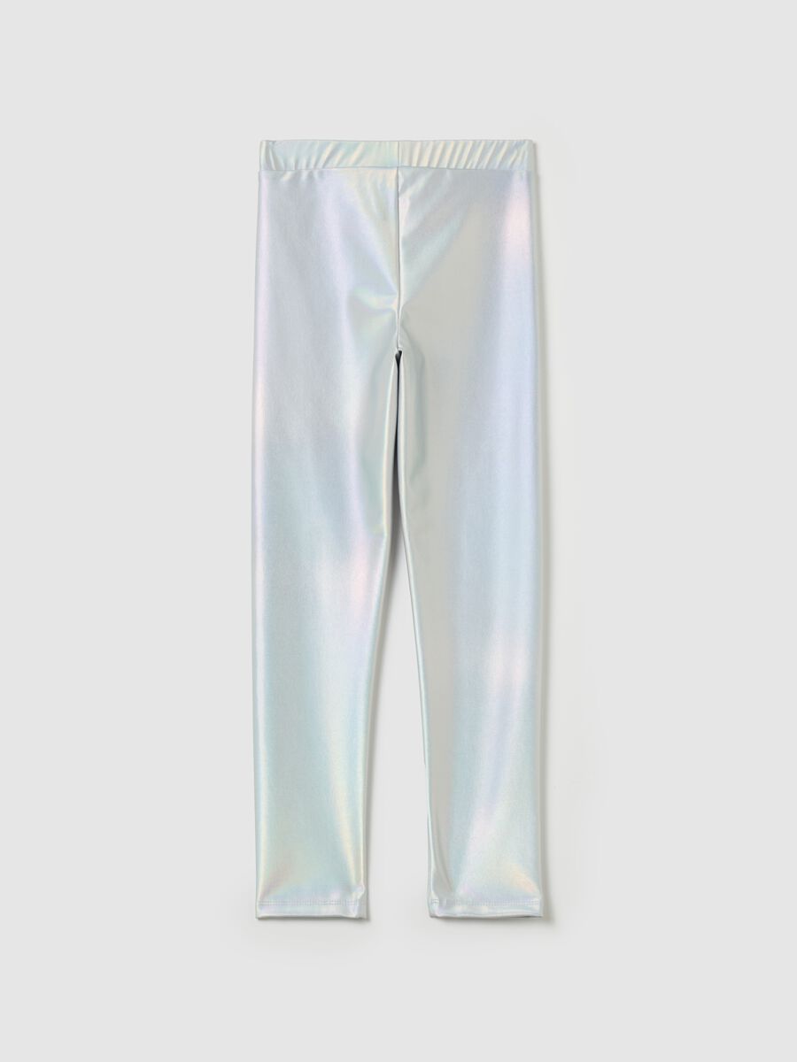 Metallic-effect leggings_1