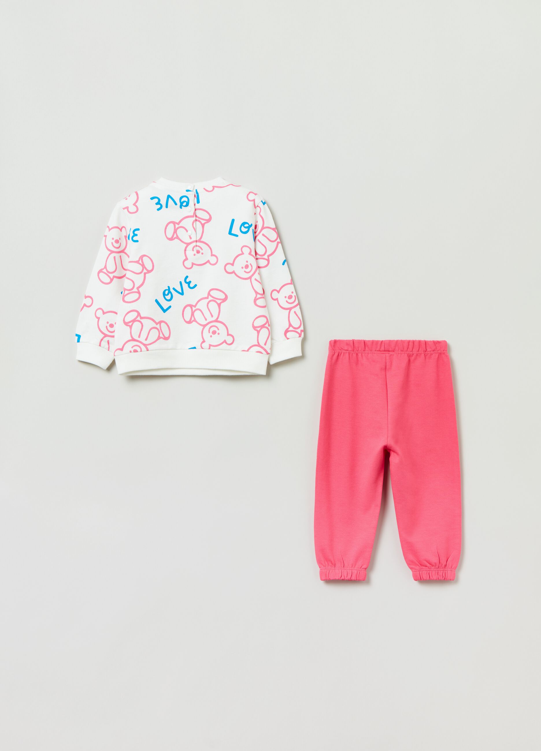 Cotton jogging set with print