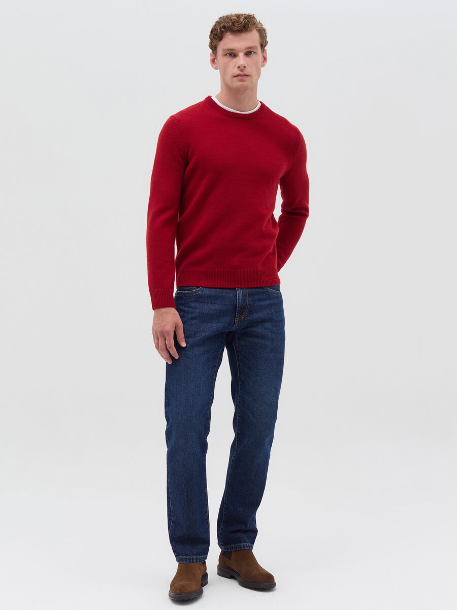 Round neck pullover_0