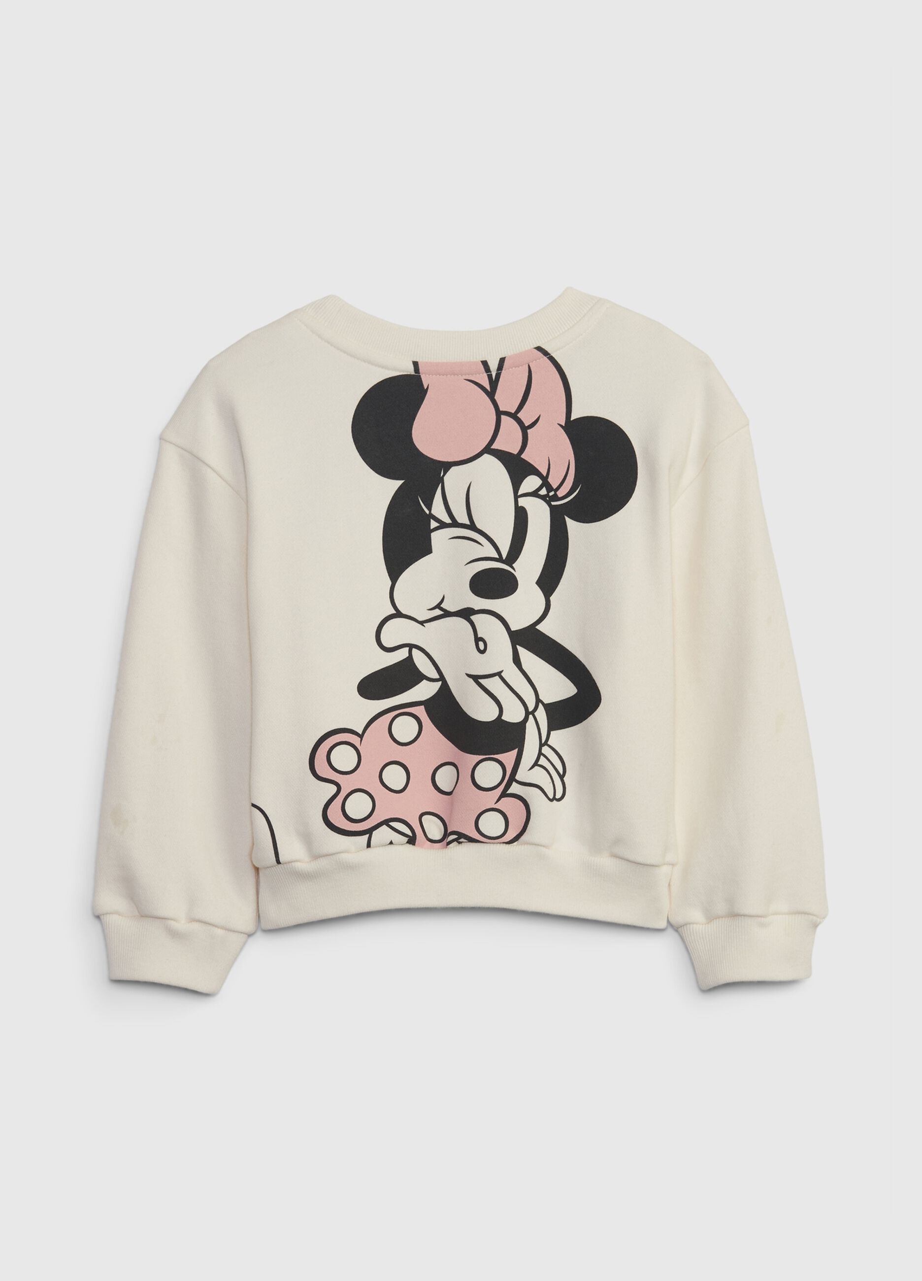 French terry sweatshirt with Disney Minnie Mouse print