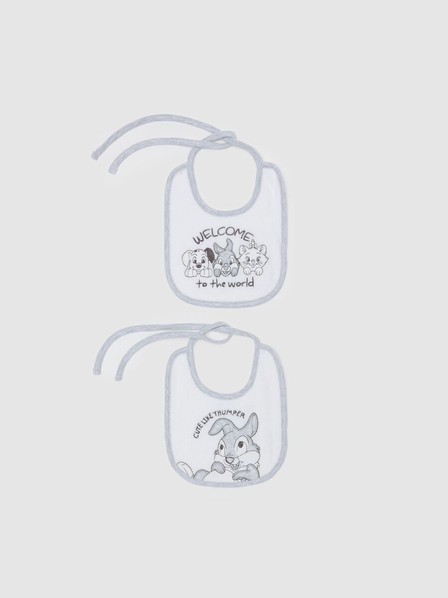 Two-pack organic cotton bibs with Thumper and Marie_0