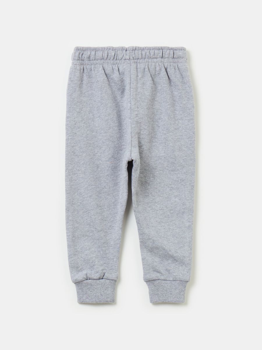 Fleece joggers with drawstring_1