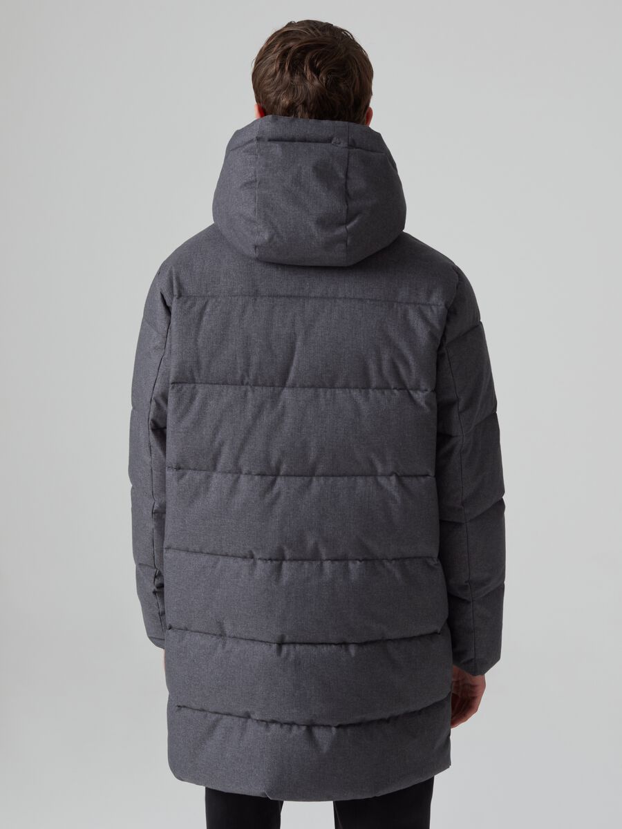 Quilted down jacket with hood_2