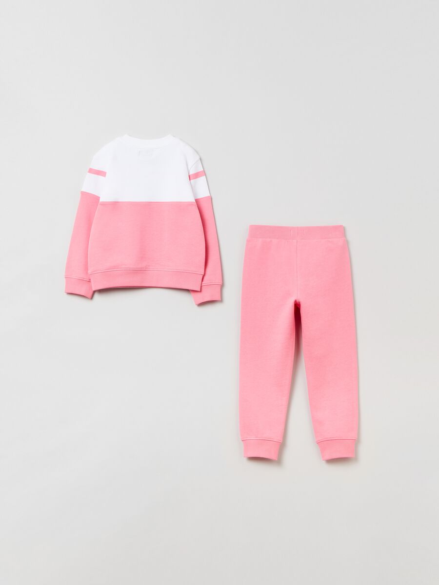 Cotton jogging set with lettering print_1