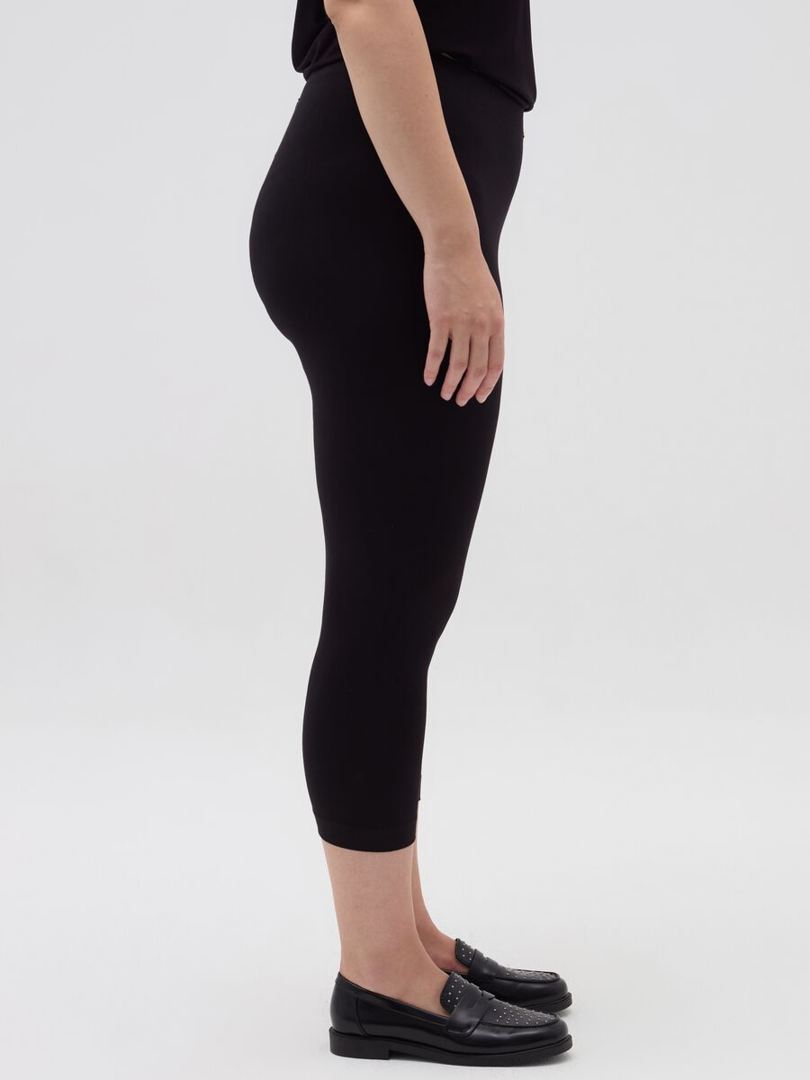 Curvy crop leggings in stretch cotton_2